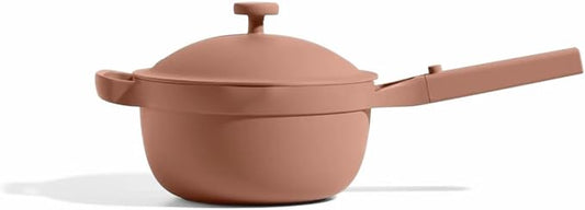Our Place Perfect Pot - Mini 2.5 Qt Nonstick Ceramic Sauce Pan with Lid | Versatile Cookware for Stovetop and Oven | Steam, Bake, Braise, Roast | PTFE and PFOA-Free | Toxin-Free, Easy to Clean | Spice