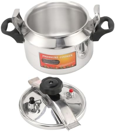 Pressure Cooker, 3/4 / 5 Liters Aluminum Explosion Proof Pressure Canner for Home and Commercial Use, with Easy Opening & Closing Lid for Gas, Electric, or Flat Top Stoves (3L)