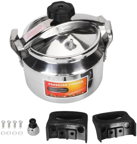 Pressure Cooker, 3/4 / 5 Liters Aluminum Explosion Proof Pressure Canner for Home and Commercial Use, with Easy Opening & Closing Lid for Gas, Electric, or Flat Top Stoves (3L)