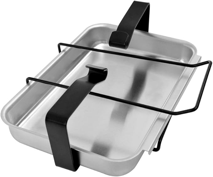 Stanbroil 7515 Aluminum Gas Grill Catch Pan and Holder Grease Collection Pan Replacement for Weber Genesis 1000-5500, Genesis Silver/Gold/Platinum, Genesis II Series, Platinum I/II, and Summit Grills
