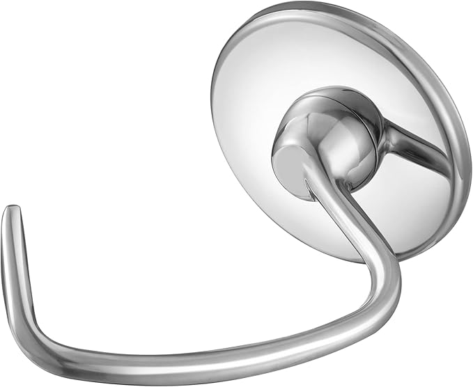 Gdrtwwh Stainless Steel Dough Hook Attachment for KitchenAid 4.5-5 Quart Tilt-Head Stand Mixer,Replacement Parts Bread Hook, Dishwasher Safe(Replace K45DH)