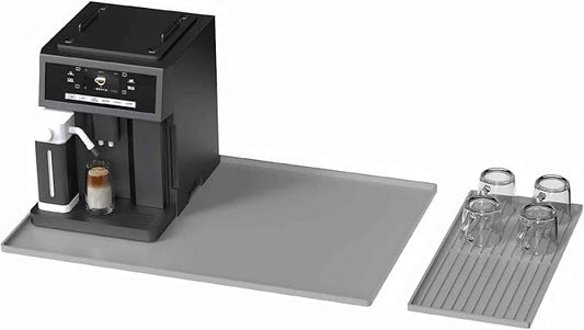 Silicone Coffee Pad, 24-inch x 16-inch Mat, with Removable Baking Tray, Fits Coffee Machines and Baking Sheets