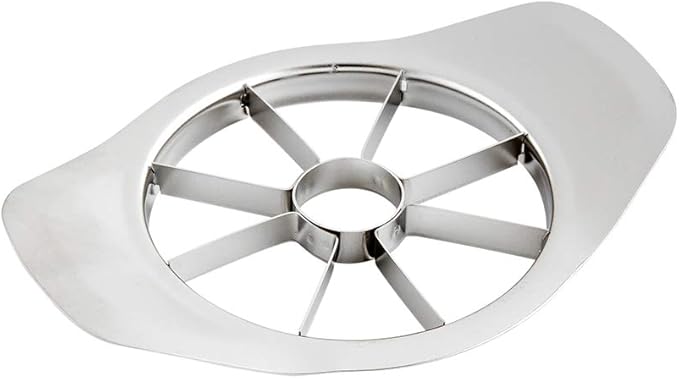 Restaurantware Met Lux Apple Corer Slicer 1 With Handles Apple Cutter - 2-In-1 8 Blades Stainless Steel Metal Apple Corer Rust-Resistant