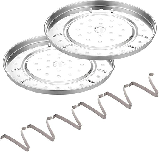 10.8 Inch Pressure Cooker Rack 2 Pack Water Bath Canner Rack with Detachable Legs Stainless Steel Food Steamer Racks for Cooking,Toast,Bread,Salad,Baking (10.8"/275mm)