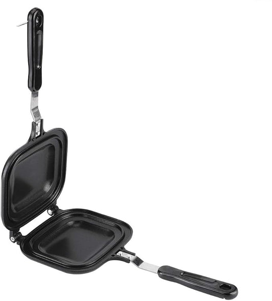 Oumefar Frying Pan Square Double-Sided Pancake Pan Nonstick Cooking Pan Sandwich Maker Multifunction Baking Pan for Toaster Breakfast Omelette