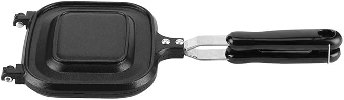 Oumefar Frying Pan Square Double-Sided Pancake Pan Nonstick Cooking Pan Sandwich Maker Multifunction Baking Pan for Toaster Breakfast Omelette