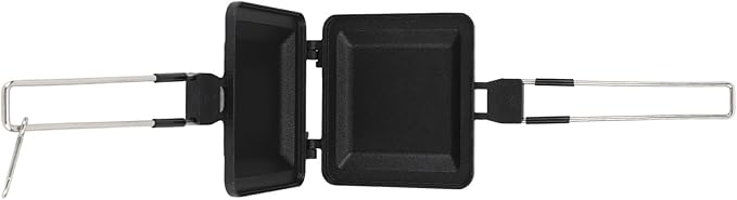 Foldable Hot Sandwich Maker, Double Sided Sandwich Baking Pan, Nonstick Coating Camping Toaster for Outdoor Use