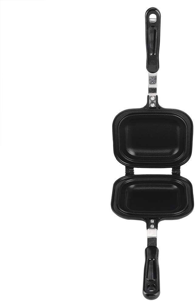 Oumefar Frying Pan Square Double-Sided Pancake Pan Nonstick Cooking Pan Sandwich Maker Multifunction Baking Pan for Toaster Breakfast Omelette
