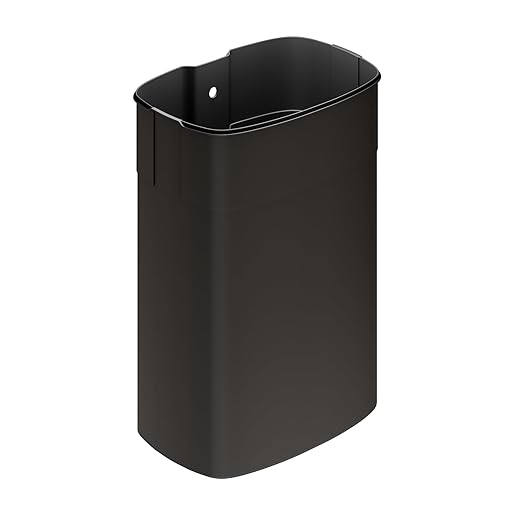 Garvee 13 gal / 50 L Metal Kitchen Trash Can with Lid, Large Rustproof Garbage Can for Kitchen, Step-on Trash Bin with Inner Bucket, Rear Handle, Soft Close Lid, Black