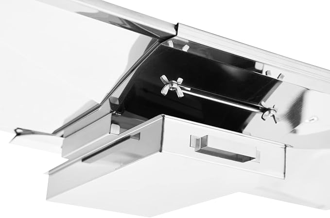Charbrofire 40900029 146.34611410 Drip Pan Grill Replacement Parts for Kenmore Grease Tray 146.10016510 Landmann 42223 42224 42259 Adjustable Drip Tray with Catch Pan Assembly