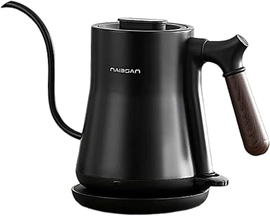 Gooseneck Electric Kettle, 1000W, Pour-over Coffee & Tea, Stainless Steel, Hot Water, 0.8L, Small, Auto Shut-Off & Boil Dry Protection, BPA Free
