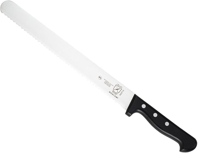Mercer Culinary M23710 Renaissance, 11-Inch Wavy Serrated Slicer