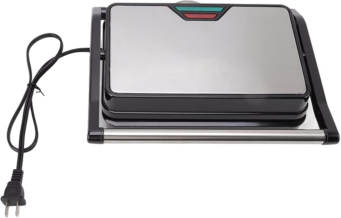Panini Press Grill 850W Double Sided Heating Nonstick Breakfast Sandwich Maker for Kitchen US 110V