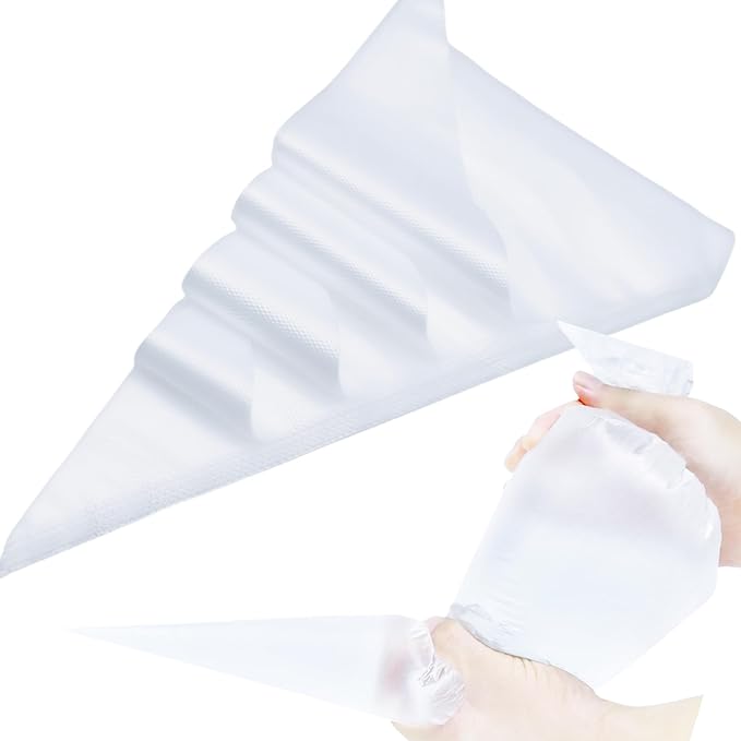 XXL 23 Inch Extra Large Piping Bags,100 Pack Disposable Pastry Bags,Thick Anti-Burst Icing Piping Pastry Bags For Frosting Decorating Cake Cupcake Cookie (XXL 23 Inch-100 Pack)