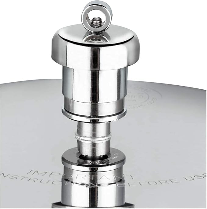 Vinod Pressure Cooker Stainless Steel – Outer Lid - 3 Liter – Induction Base Cooker – Indian Pressure Cooker – Sandwich Bottom – Best Used For Indian Cooking, Soups, and Rice Recipes, Quinoa