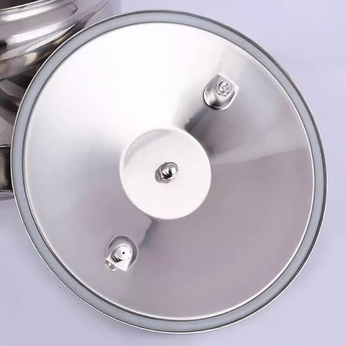 Aluminum Explosion-Proof Pressure Cooker- 7L~15L Capacity- Silver (11L)