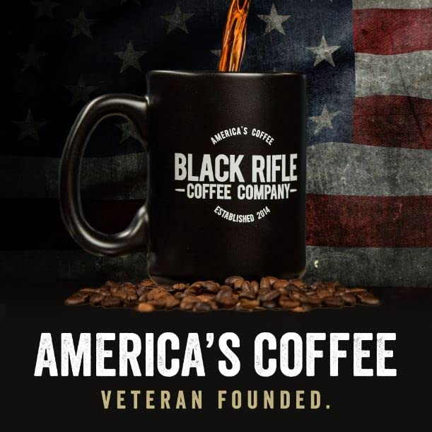 Black Rifle Coffee Company AK Espresso, 50 Count, Medium Roast K Cups - Single Serve K Cups Coffee Pods - Kcup Pods Compatible with Keurig 1.0 & 2.0 - Made from Arabica Beans