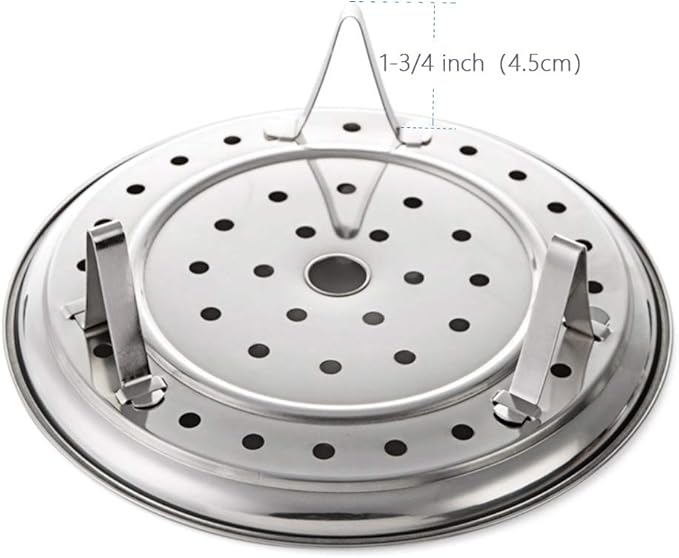 10.8 Inch Pressure Cooker Rack 2 Pack Water Bath Canner Rack with Detachable Legs Stainless Steel Food Steamer Racks for Cooking,Toast,Bread,Salad,Baking (10.8"/275mm)