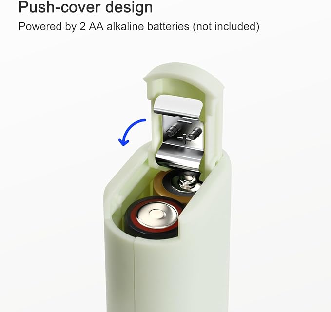 Powerful Electric Milk Frother, Battery Operated Drink Blender, Foam Maker Mixer, Milk Frother Handled for Coffee, Latte, Matcha, Protein Powder (Light Green)