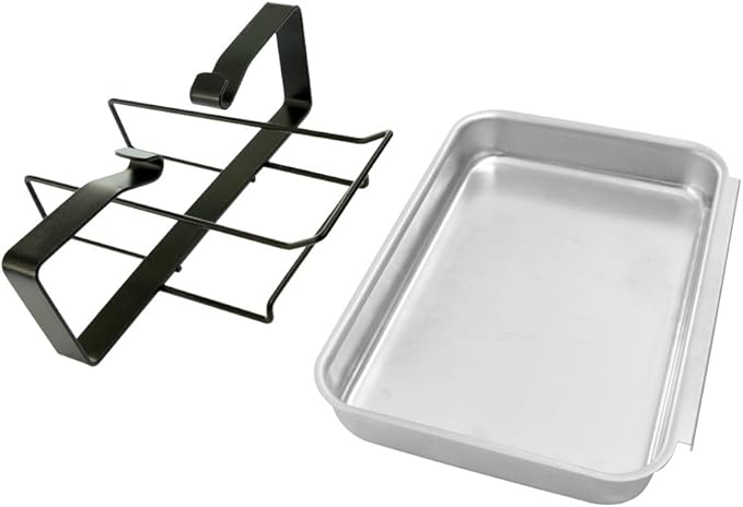 Stanbroil 7515 Aluminum Gas Grill Catch Pan and Holder Grease Collection Pan Replacement for Weber Genesis 1000-5500, Genesis Silver/Gold/Platinum, Genesis II Series, Platinum I/II, and Summit Grills