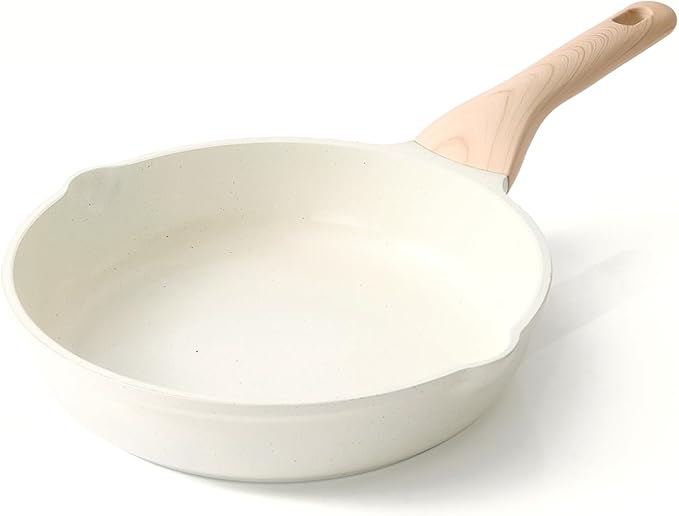 Kordisen Ceramic Non Stick Frying Pans Skillet, 9.5 Inch Ceramic Frying Pan Nonstick for Cooking Non Toxic, Healthy Induction Cookware, Heat Resistant Handle, PFOA & PFAS Free