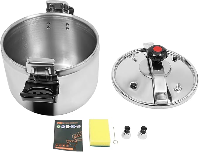 27 Quart Stainless Steel Pressure Cooker, 60Kpa Pressure Stewing Pot w/Alarm Device, Pressure Cooker Pot for Cooking, 3 Heavy Security Systems,Works on All Stovetops(Induction Compatible)(26L/27.47Qt)