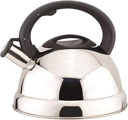 J&V TEXTILES Stainless Steel Whistling Tea Kettle, 3-Quart (Silver)*