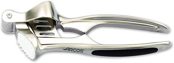 Arcos Kitchen Accessories Set, 5-Piece for Versatile Use, Includes Peeler, Nutcracker, Corkscrew, Garlic Press, Can Opener, Zinc Alloy, Chrome Finish, Gift Box, Silver