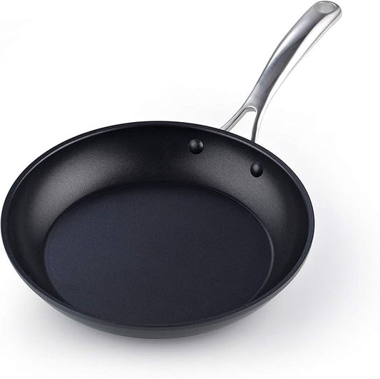 Cooks Standard Frying Omelet Pan, Classic Hard Anodized Nonstick 10.5-Inch Sauté Skillet Egg Pan, Black