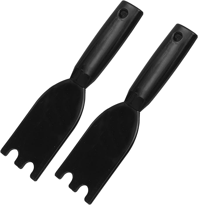 TonGass (2-Pack) Grill Scraper for George Foreman Indoor Grills & Most Other Indoor Grills with Grooves, Heat-Resistant Grill Spatula