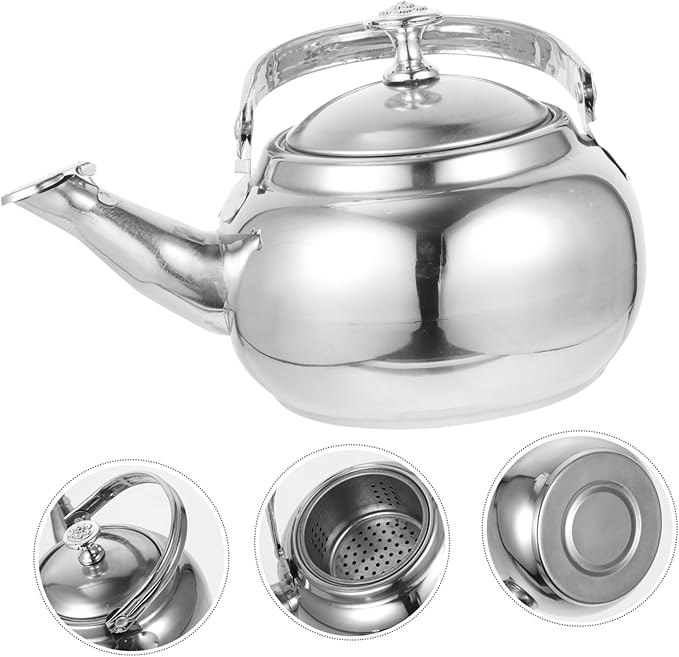Stainless Steel Stovetop Tea Kettle - Whistling, Wear-resistant, Home Supplies