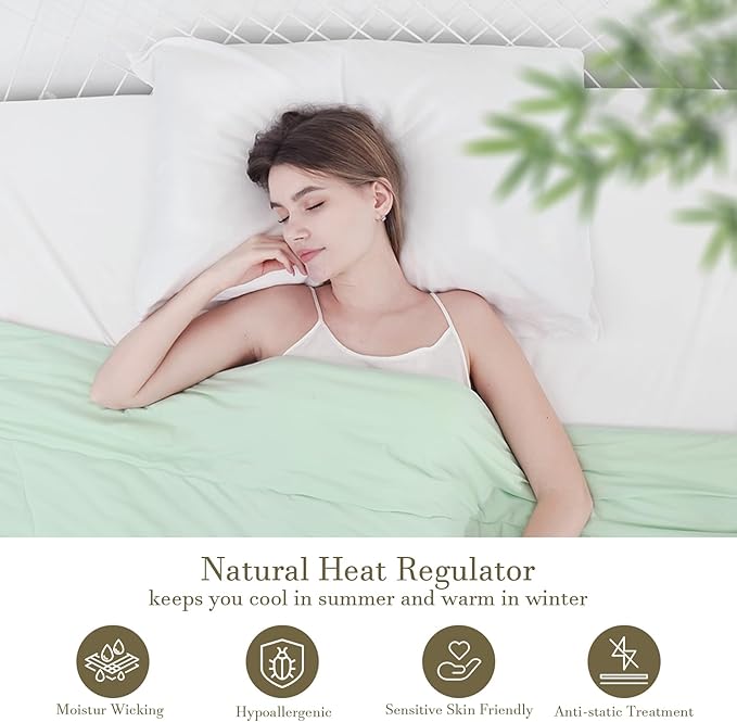 Avolare 2 Pack Pillowcases, Cooling Pillow Case Queen Size with Envelope Closure, Breathable Machine Washable Pillow Covers for Hot Sleepers, Night Sweats - White (20"x30") Imported