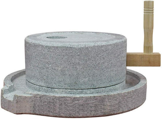 Natural Granite Handmade Stone Mill/Grinder (11.8Wx15.7L)