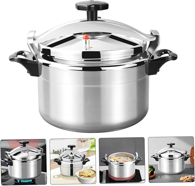 ABOOFAN Aluminum Pressure Cooker, 11L Pressure Canner Release Valve Aluminum Canning Pot Cooker Pot Stove Top