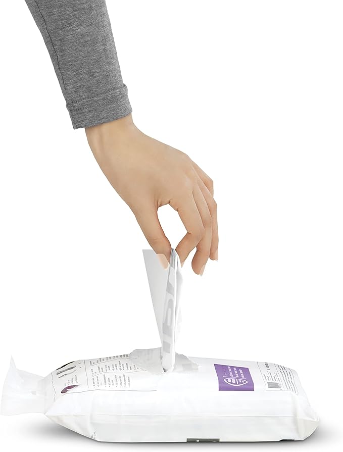 simplehuman Code Q 60 Count, Dispenser Pack Custom Fit Liners, Drawstring Trash Bags, 50-65 Liter / 13.2-17.2 Gallon, White
