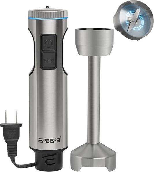 Hand Blender 11-Speed, 1000W Immersion Blender with Anti-Splash Design, Stainless Steel Blade for Blending Soup, Smoothies, Baby Food, Mayonnaise