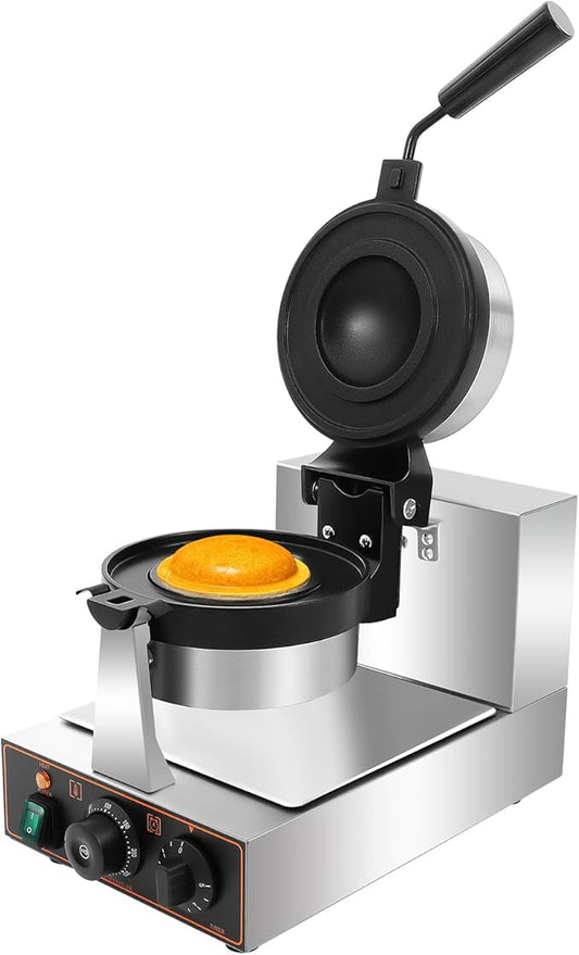 Burger Waffle Maker,Electric Burger Waffle Maker Machine for Home Use,Burger Waffle Makers, Hamburger Sandwich Machines Non-stick Panini Press Waffles Machine with Timer & Temp Control (110V 1200W)