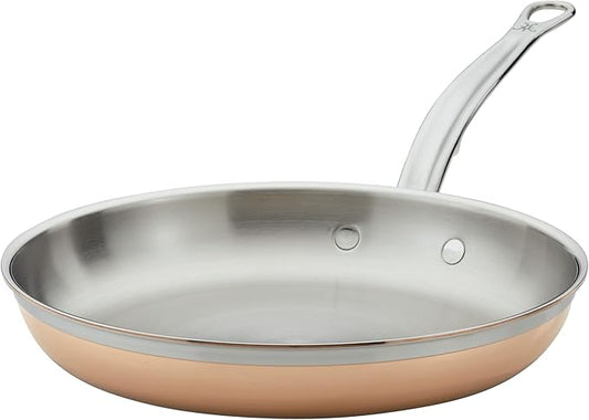 Hestan - CopperBond Collection - 100% Pure Copper Frying Pan, Induction Cooktop Compatible, 11-Inch