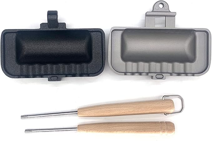 Sandwich Frying Pan, Double Sided Hot Dog Toaster, Small Portable Non Stick Removable Sandwich Clamp Kitchen Tool for Breakfast Pancakes, Toast, Omelets