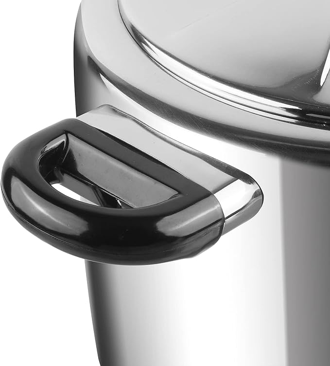 Vinod Pressure Cooker Stainless Steel – Inner Lid - 7 Liter – Sandwich Bottom – Indian Pressure Cooker – Induction Friendly Cooker – Best Used For Indian Cooking, Soups, and Rice Recipes, Quinoa