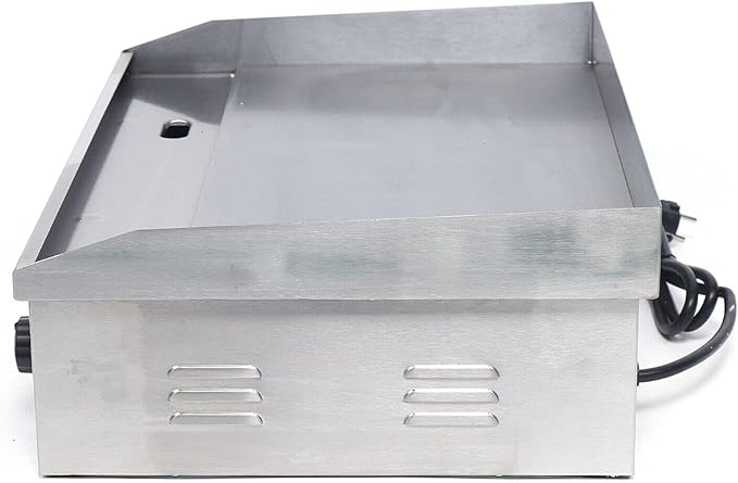 TFCFL Electric Countertop Flat Top Griddle,3KW Commercial Grill Griddle Stove with Adjustable Temperature Control£¬Stainless Steel Teppanyaki Gril for Kitchen