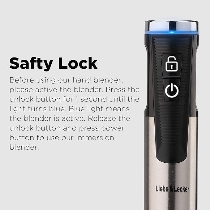 Liebe&Lecker Immersion Blender Handheld Cordless, 3 in 1 Cordless Hand Blender, 8 Speed Cordless Immersion Blender, Wireless Handheld Portable Stick Mixer with Whisk Milk Frother for Soup Smoothie