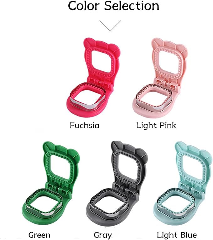 Sandwich Cutter and Sealer - 3.7" Circle & Square Pocket Sandwich Maker, Intuitive & Easy-to-Use for Boys &Girls, Perfect for Breakfast & Lunchboxes (Light Pink, Square)