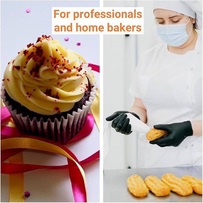 XXXL 26 Inch Extra Large Piping Bags,100 Pack Disposable Pastry Bags,Thick Anti-Burst Icing Piping Pastry Bags For Frosting Decorating Cake Cupcake Cookie (XXXL Large 26 Inch-100 Pack)