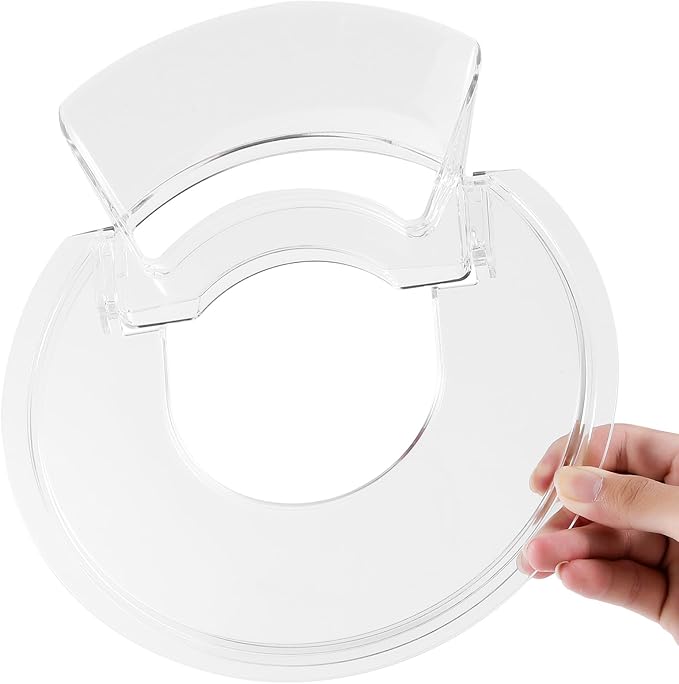 Pouring Shield for KitchenAid-Secure Pouring Shield with Removable Pour Spout for KitchenAid 4.5-5 Quart Tilt-Head Stand Mixers, Splatter Guard Fits for Stainless Steel, Glass, Ceramic Bowls