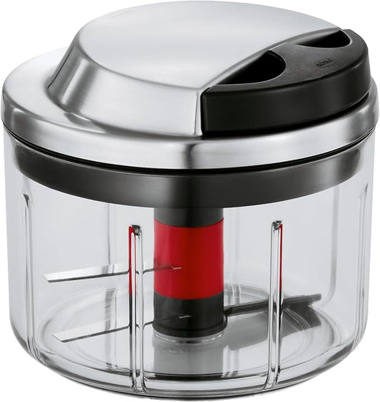 Rosle Manual Pull-Start Food Processor Multi Cutter & Salad Spinner Basket