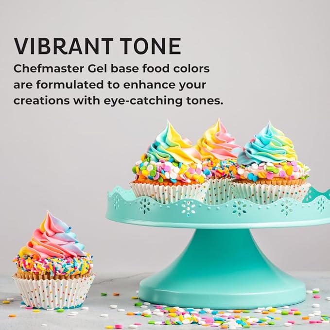 Chefmaster Deep Pink Gel Food Coloring | Vibrant Color | Professional-Grade Dye for Icing, Frosting, Fondant | Baking & Decorating | Fade-Resistant | Easy-to-Use | Made in USA | 1 oz