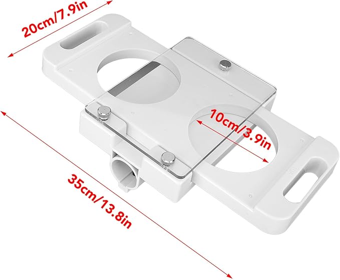 Auto Burger Patty Maker, 2 Holes Non Stick Auto Hamburger Patty Maker with 5 Adapter Tubes, Hamburger Press Patty Maker Hamburger Forming Processor for Sausage Filler, Meat Grinder