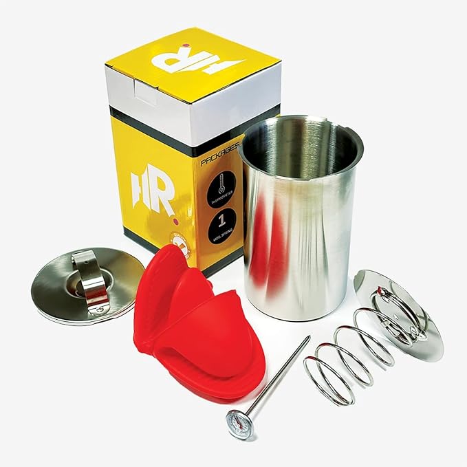 Stainless Steel Deli Meat Press Mold – Homemade Ham Maker with Cooking Thermometer, Recipes and Silicone Mittens. Ham Press Perfect for Healthy, Homemade Lunch Meats and Sandwich Fillings