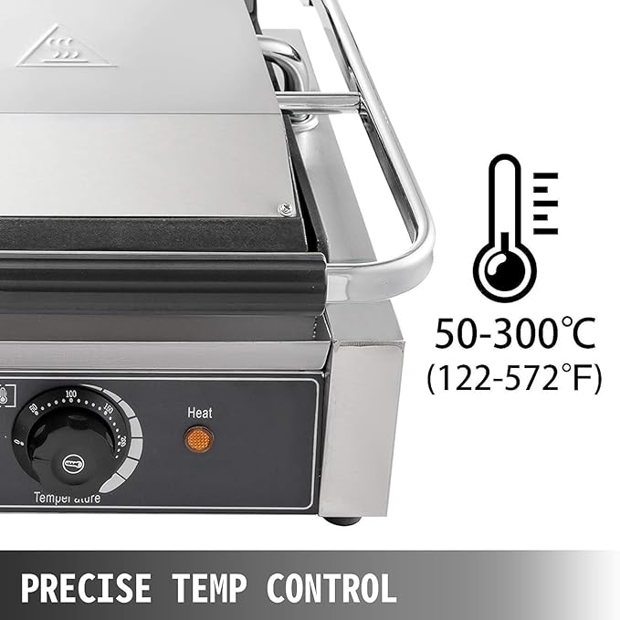 Sandwich Toaster, Electric Sandwich Press Grill, Deep Fill Toastie Maker with Non-Stick Plates, 2200W Sandwich Press Maker, 180° Flat Open, Stainless Steel, Easy to Clean